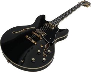 Halbresonanz-Gitarre Sire Larry Carlton H7 Black Halbresonanz-Gitarre - 4