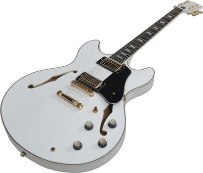 Halbresonanz-Gitarre Sire Larry Carlton H7 White Halbresonanz-Gitarre - 5