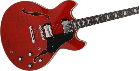 Halbresonanz-Gitarre Sire Larry Carlton H7 See Thru Red Halbresonanz-Gitarre - 2
