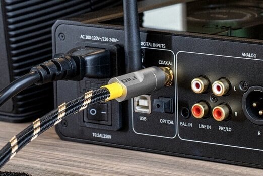 Kabel koncentryczny Hi-Fi FiiO LR-RCA5M 80 cm Czarny Kabel koncentryczny Hi-Fi - 4