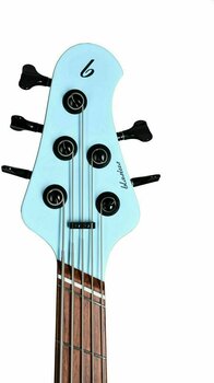 5-saitiger E-Bass, 5-Saiter E-Bass Blasius Oldstone Multi-Scale 5 String Blue - 5