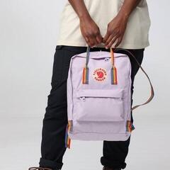 Lifestyle Backpack / Bag Fjällräven Kånken Rainbow Backpack Black/Rainbow Pattern 16 L - 7