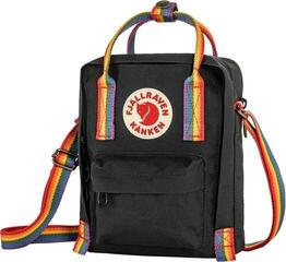 Lifestyle plecak / Torba Fjällräven Kånken Rainbow Sling Torba na ramię Black/Rainbow Pattern 2,5 L - 1