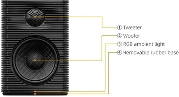 HiFi-Regallautsprecher
 FiiO SP3 BT HiFi-Regallautsprecher Black 2 stk - 6