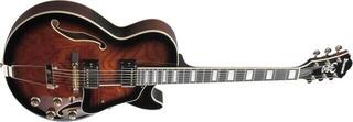 Semi-Acoustic Guitar Ibanez AG95QA-DBS Dark Brown Sunburst Semi-Acoustic Guitar - 2
