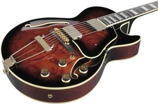 Semi-Acoustic Guitar Ibanez AG95QA-DBS Dark Brown Sunburst Semi-Acoustic Guitar - 5