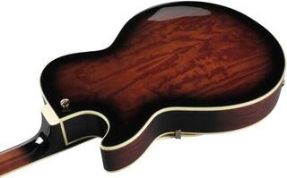 Semi-Acoustic Guitar Ibanez AG95QA-DBS Dark Brown Sunburst Semi-Acoustic Guitar - 6