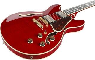 Poolakustiline kitarr Ibanez AS93FM-TCD Transparent Cherry Red Poolakustiline kitarr - 4