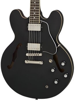 Halbresonanz-Gitarre Epiphone ES-335 Ebony Halbresonanz-Gitarre - 4