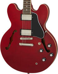 Semi-akoestische gitaar Epiphone ES-335 LH Cherry/Rechterhand - 3
