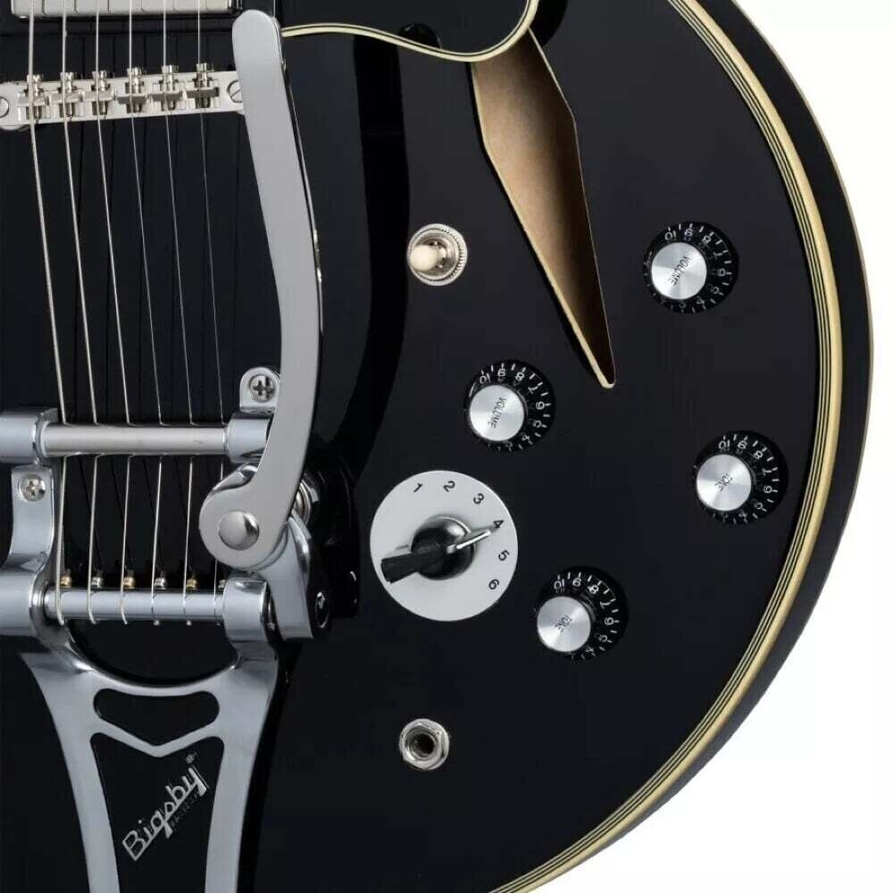 Epiphone Shinichi Ubukata ES-355 Custom Bigsby Ebony Gitara