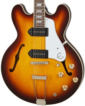 Poolakustiline kitarr Epiphone USA Casino Vintage Burst Poolakustiline kitarr - 4