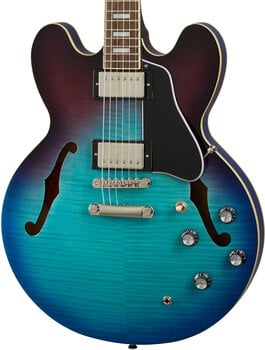 Pusiau akustinė gitara Epiphone ES-335 Figured Blueberry Burst - 4