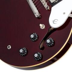 Semi-Acoustic Guitar Epiphone Noel Gallagher Riviera Dark Wine Red Semi-Acoustic Guitar - 4