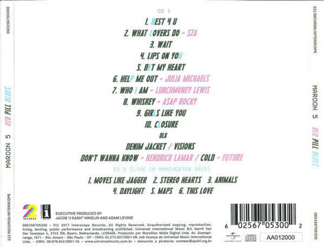 Muziek CD Maroon 5 - Red Pill Blues (Deluxe Edition) (2 CD) - 4
