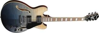 Halbresonanz-Gitarre Ibanez AS73FM-TIF Transparent Indigo Fade Halbresonanz-Gitarre - 4