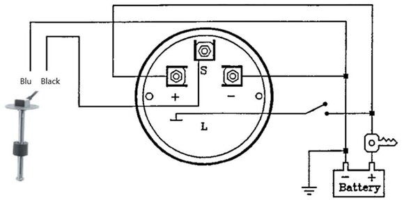 Sensor Osculati Vertical level sensor 10/180 Ohm 20 cm Sensor - 7