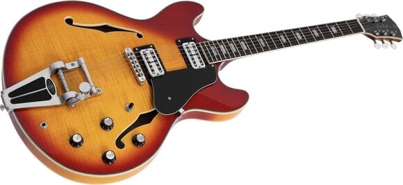 Semi-Acoustic Guitar Sire Larry Carlton H7T Cherry Sunburst Semi-Acoustic Guitar - 3