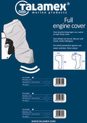 Außenborder Abdeckung Talamex Outboard Cover Silver/Grey - 2