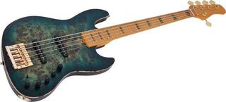 5-string Bassguitar Sire Marcus Miller V10-5 Transparent Green Satin 5-string Bassguitar - 2