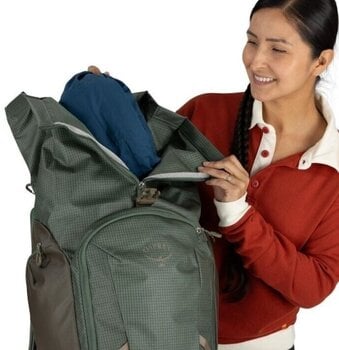Lifestyle-rugzak / tas Osprey Transporter Roll Top Pack Rugzak Pine Leaf/Earl Grey 16" 30 L - 7