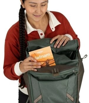 Lifestyle-rugzak / tas Osprey Transporter Roll Top Pack Rugzak Pine Leaf/Earl Grey 16" 30 L - 10