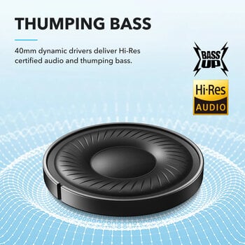 On-ear draadloze koptelefoon Anker Soundcore Q20i Black On-ear draadloze koptelefoon - 6