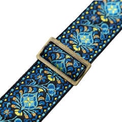 Колан за китара Levy's Vintage Hootenanny PH Blue Колан за китара - 1