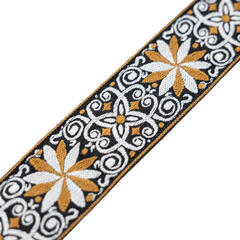 Textile guitar strap Levy's Vintage Hootenanny Textile guitar strap Yellow - 2
