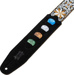 Textile guitar strap Levy's Vintage Hootenanny Textile guitar strap Yellow - 3