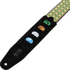Textile guitar strap Levy's Original Hootenanny Textile guitar strap Green Mosaic - 3