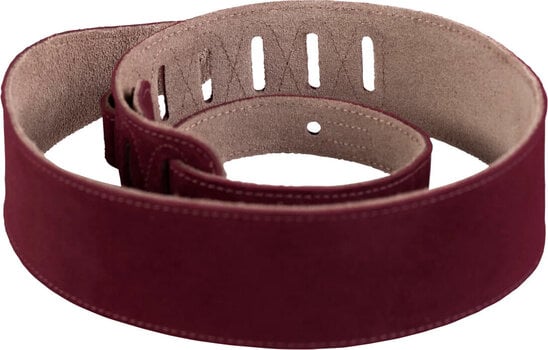 Gitarrengurt Levy's Simply Suede Burgundy Gitarrengurt - 3