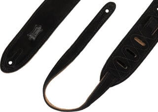 Gitarrengurt Levy's Simply Suede 2 Black Gitarrengurt - 1