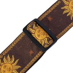 Guitar strap Levy's Sun Motif Brown Guitar strap - 1