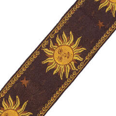 Guitar strap Levy's Sun Motif Brown Guitar strap - 2