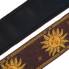 Guitar strap Levy's Sun Motif Brown Guitar strap - 3
