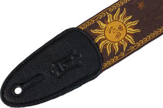Guitar strap Levy's Sun Motif Brown Guitar strap - 4