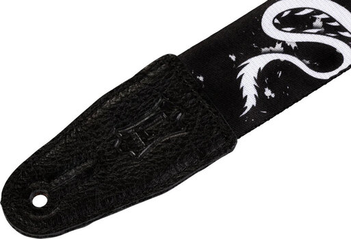 Textile guitar strap Levy's Eastern Harmony Black and White Dragon Textile guitar strap - 4