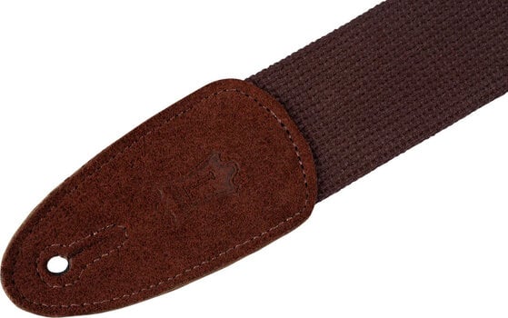 Correia têxtil para guitarra Levy's Cotton & Suede Brown Correia têxtil para guitarra - 4