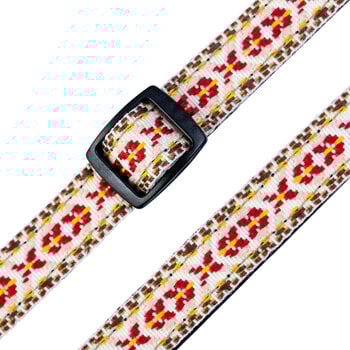 Riem voor ukelele Levy's Jacquard Riem voor ukelele Yellow and Red - 2