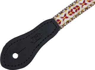 Ukulele Strap Levy's Jacquard Yellow and Red Ukulele Strap - 2