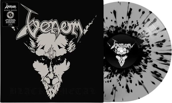 LP Venom - Black Metal (Silver & Black Splatter Coloured) (LP) - 2
