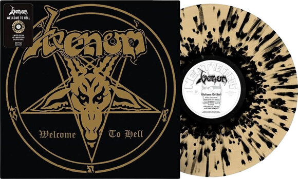 LP Venom - Welcome to Hell (Gold With Black Splatter Coloured) (LP) - 2