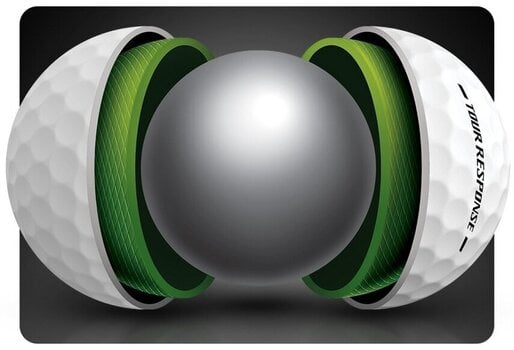 Piłka golfowa TaylorMade Tour Response Stripe Neon Multicolour 12 Piłka golfowa - 18