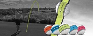 Piłka golfowa TaylorMade Tour Response Stripe Neon Yellow Piłka golfowa - 3