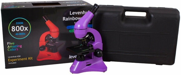 Microscópio Levenhuk Rainbow 50L Amethyst Microscópio Microscópio - 2