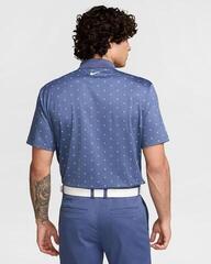 Tricou polo Nike Dri-Fit Tour Print Mens Diffused Blue/White - 1