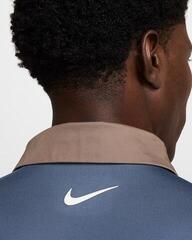 Tricou polo Nike Dri-Fit Tour Contrast Mens Diffused Blue/Mink Brown/White - 4
