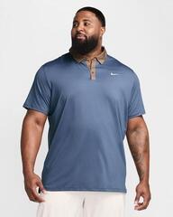 Tricou polo Nike Dri-Fit Tour Contrast Mens Diffused Blue/Mink Brown/White - 6