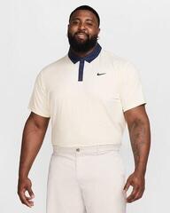 Polo Shirt Nike Dri-Fit Tour Contrast Mens Pale Ivory/Midnight Navy/Black - 6